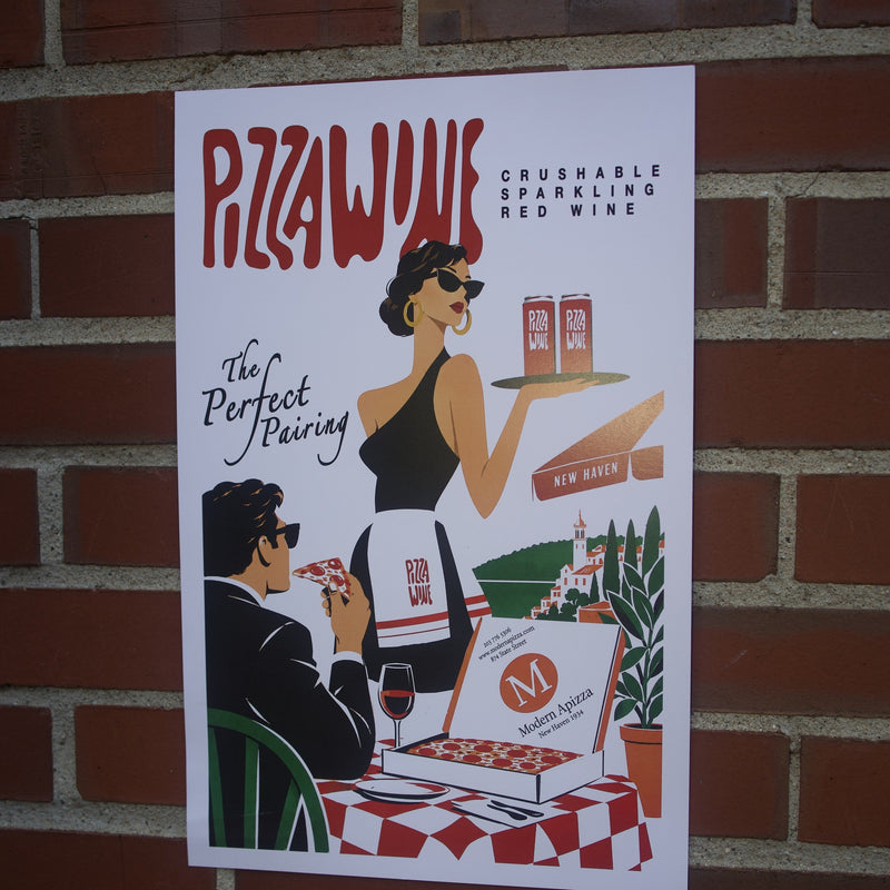 The Perfect Pairing poster on a brick wall